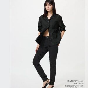 Uniqlo Extra Stretchy Skinny Jeans,  dark blue denim (Women's size 25)